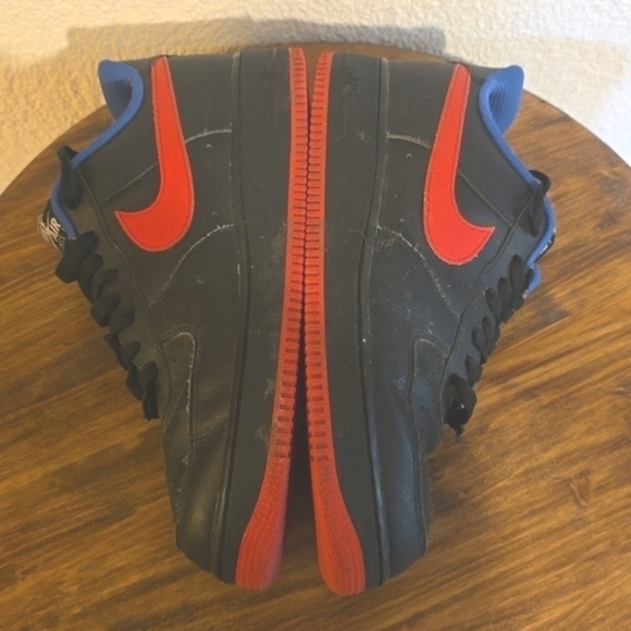 Nike Air Force 1 Black RED SWOOSH Athletic Shoes Mens Sneakers Sz.10 main image 11